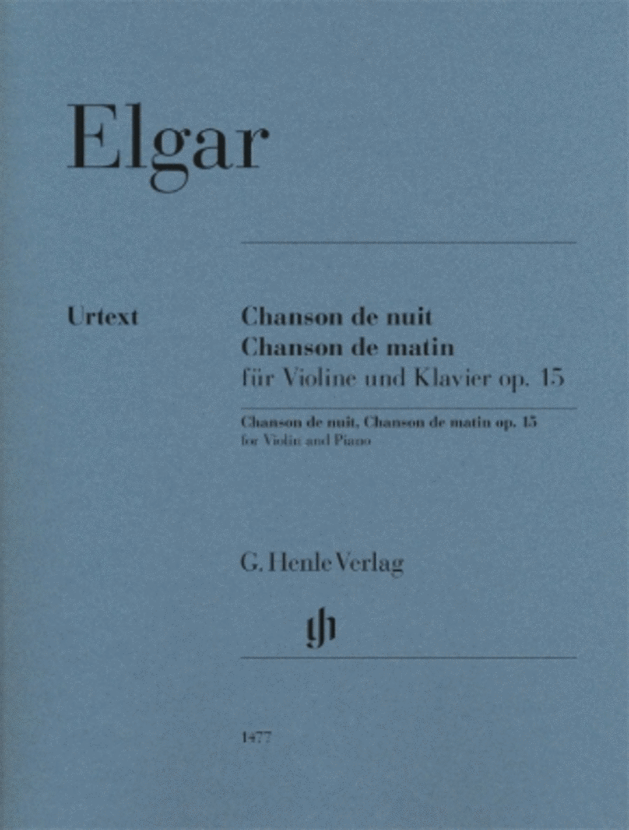 Chanson De Nuit, Chanson De Matin Op. 15 Violin Solo scores gallery preview page 1