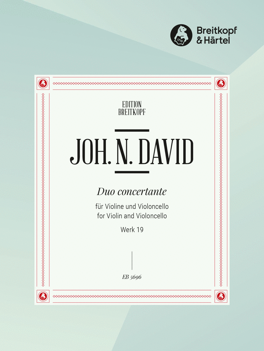 Duo concertante Werk 19 Duo concertante Werk 19 Violin scores gallery preview page 1