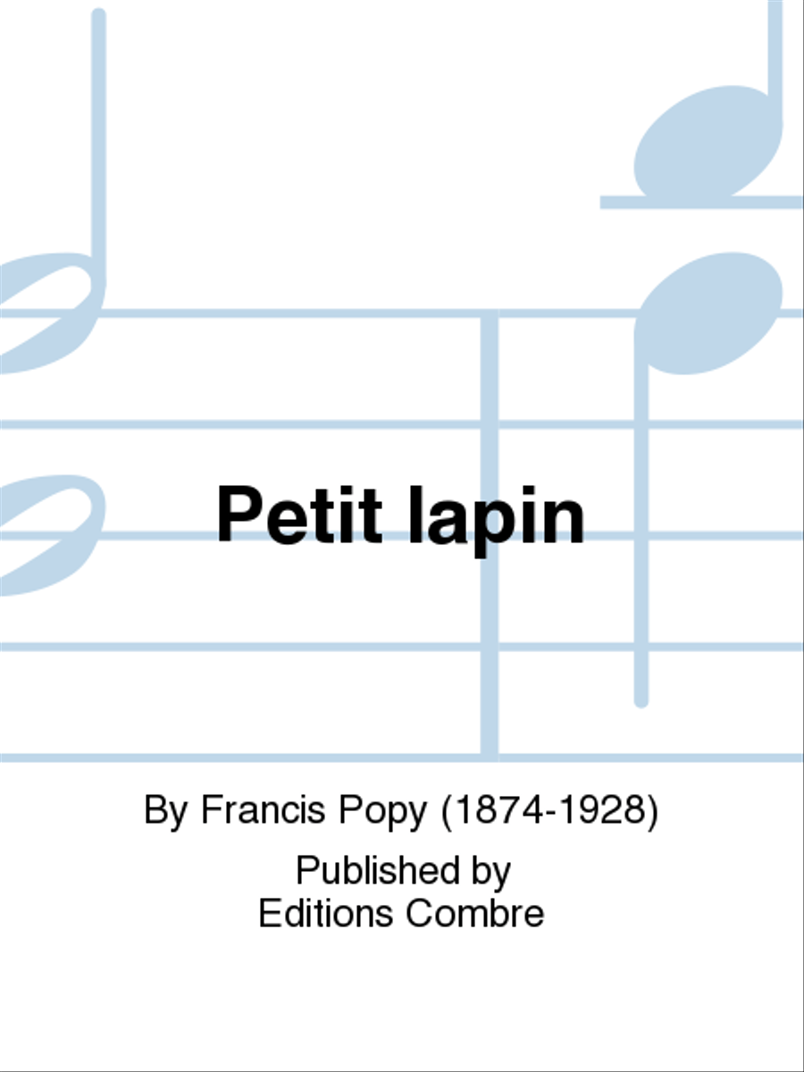 Petit lapin Piano Solo scores gallery preview page 1