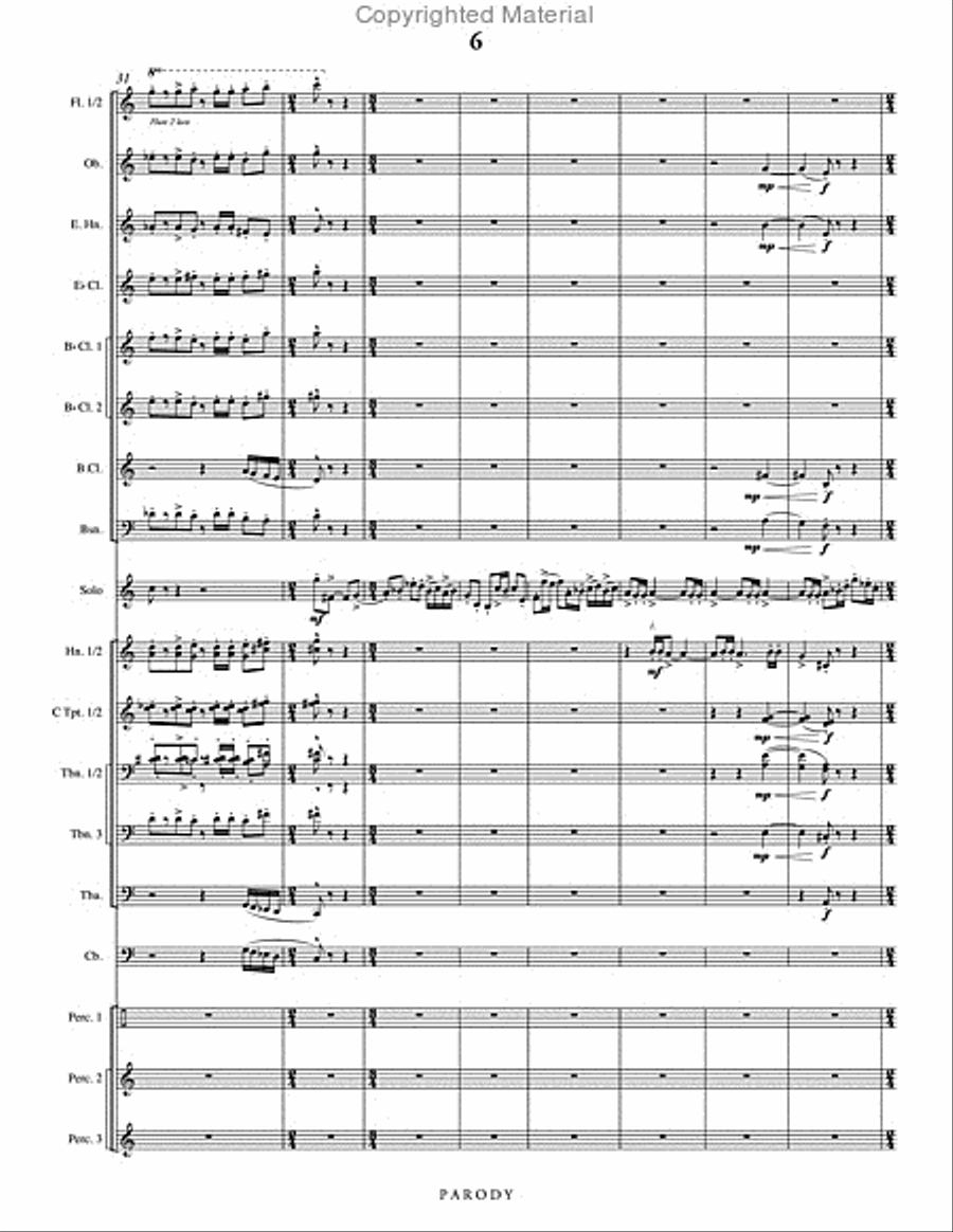 Parody Parody Concert Band scores gallery preview page 7