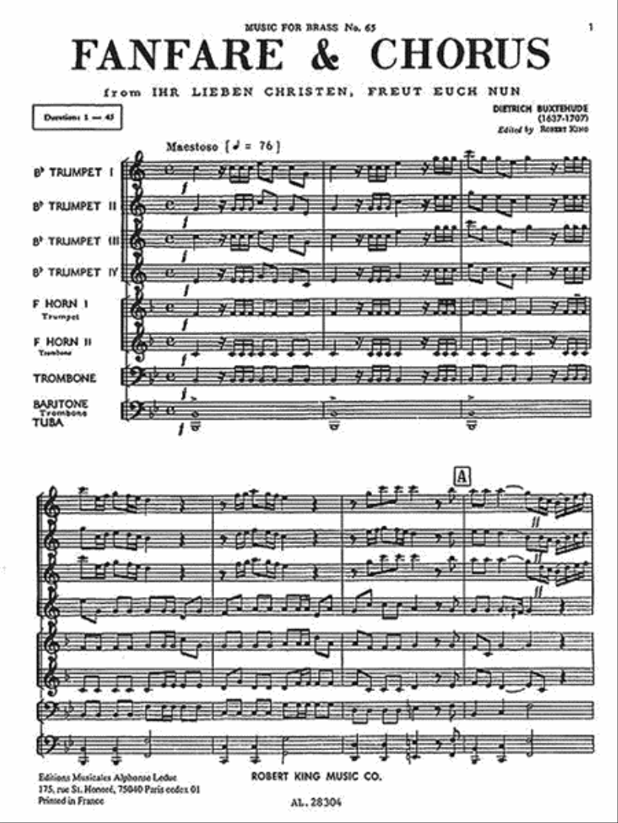 Fanfare & Chorus (ensemble-brass 8 Or More) Choir scores gallery preview page 3