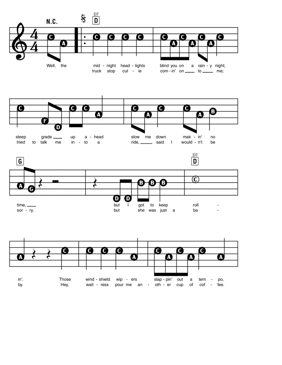 Drivin' My Life Away Drivin' My Life Away Electronic Keyboard scores gallery preview page 1