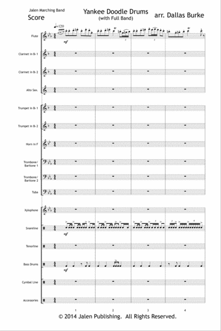 Yankee Doodle Drums Marching Band scores gallery preview page 2