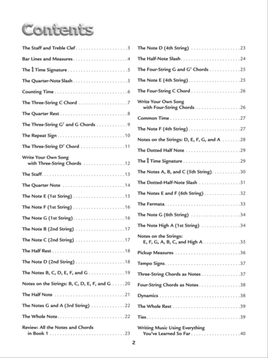 Alfred's Kid's Guitar Course: Notespeller 1 & 2 Easy Guitar scores gallery preview page 2