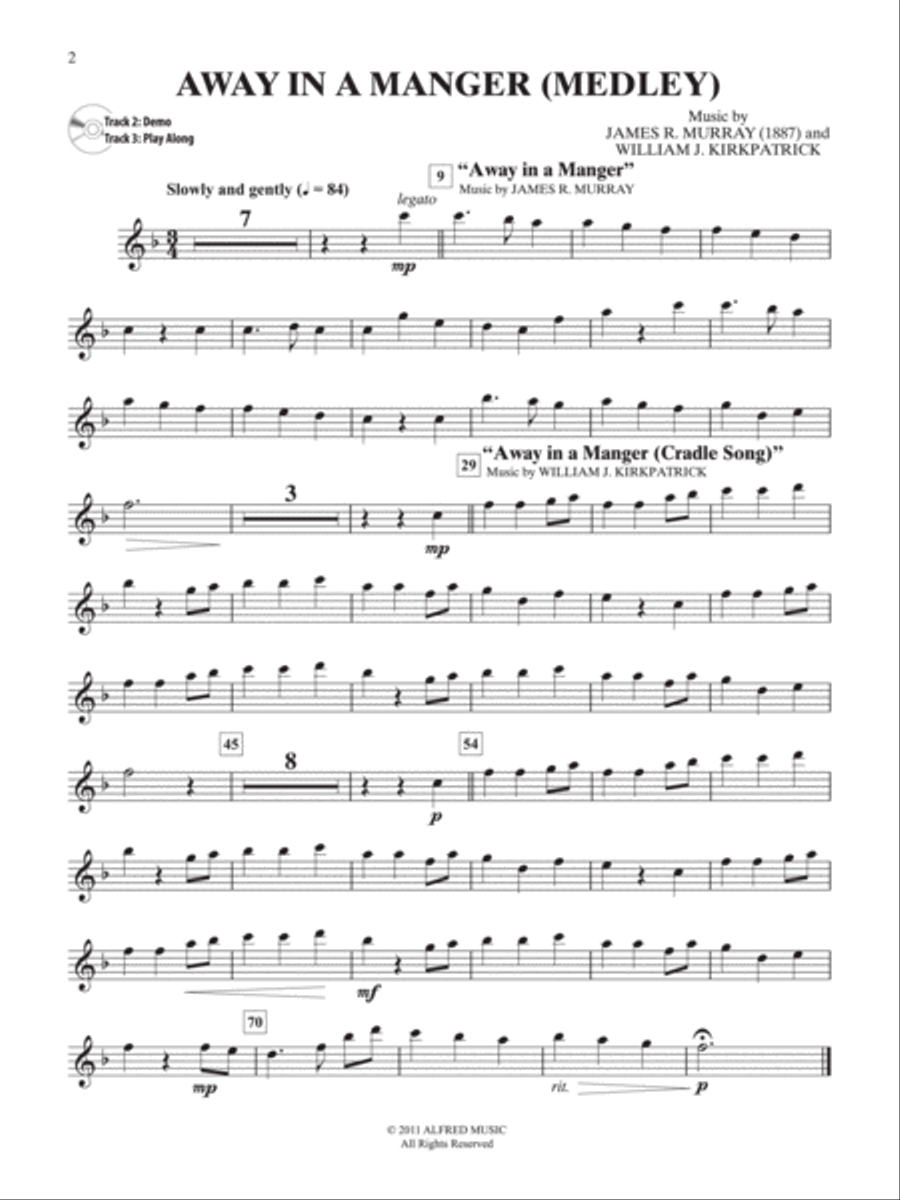 Easy Christmas Carols Instrumental Solos Flute Solo scores gallery preview page 6