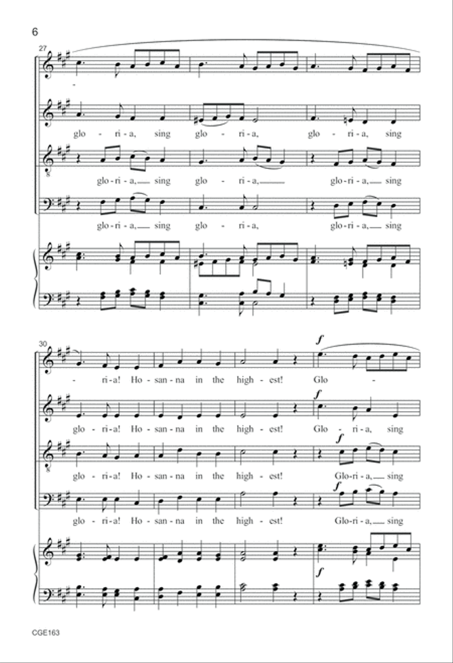 Ding! Dong! Merrily on High 4-Part scores gallery preview page 6