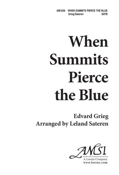 When Summits Pierce the Blue