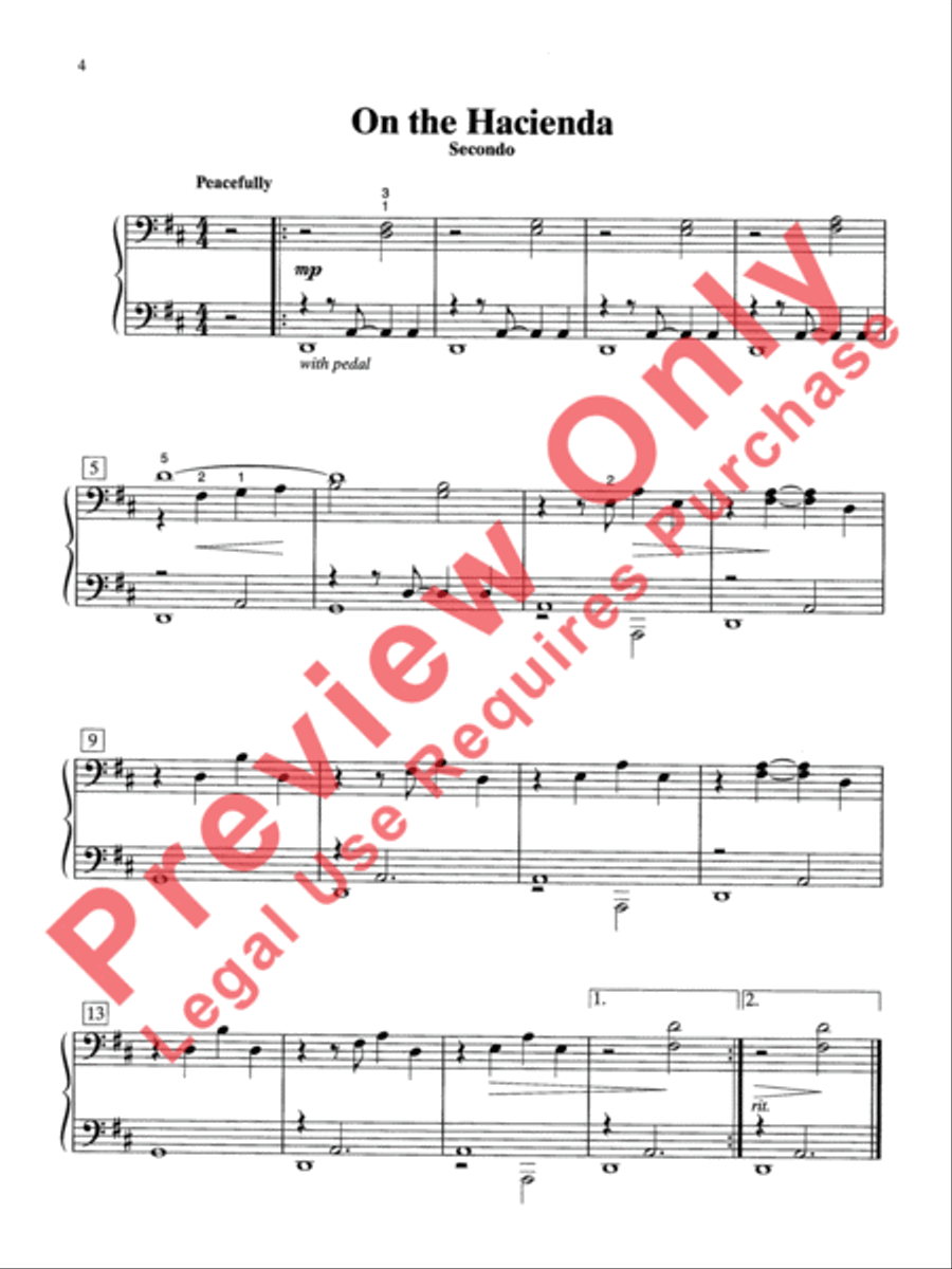 Two at One Piano, Book 3 Two at One Piano, Book 3 Small Ensemble scores gallery preview page 10