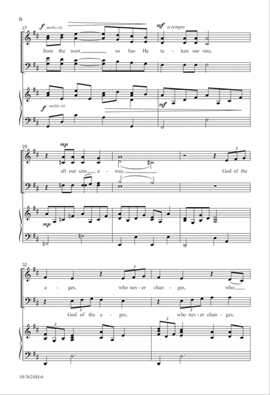 God of the Ages 4-Part scores gallery preview page 6