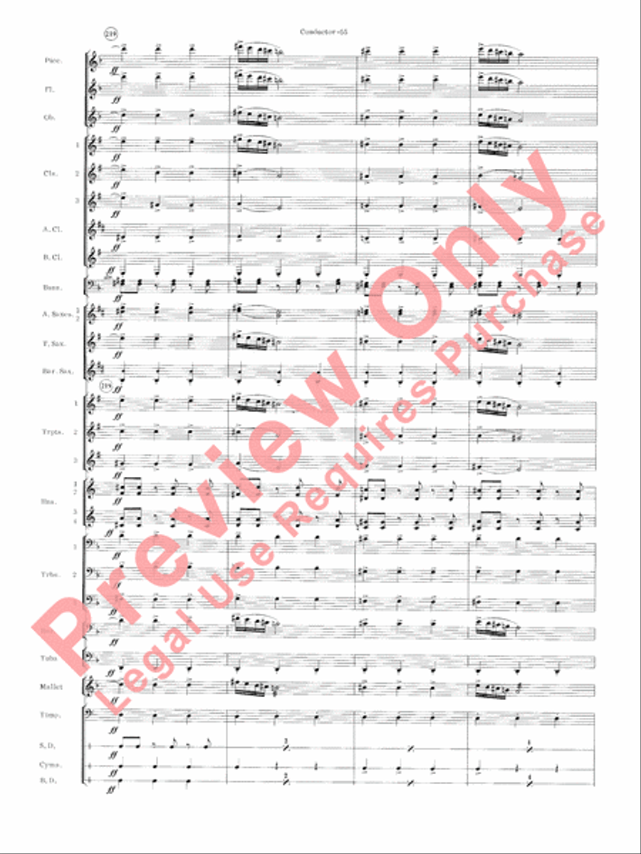 Carmen Suite Concert Band scores gallery preview page 57