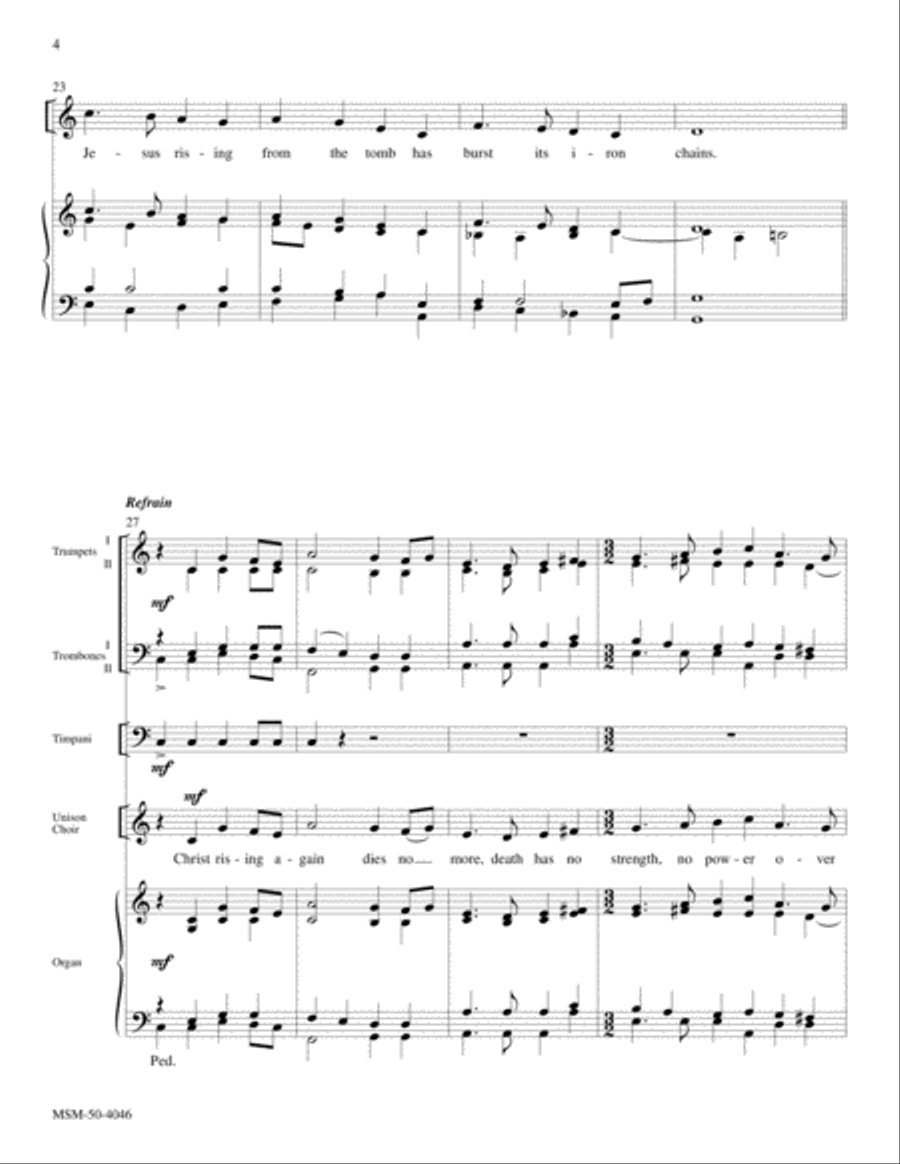 Christ Rising Again Choir scores gallery preview page 4