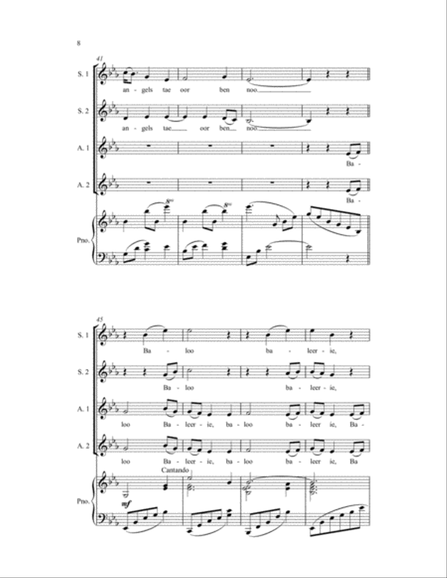Scottish Lullaby Scottish Lullaby SSAA scores gallery preview page 6