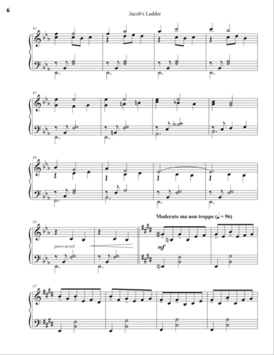 Jacob's Ladder Piano Solo scores gallery preview page 6