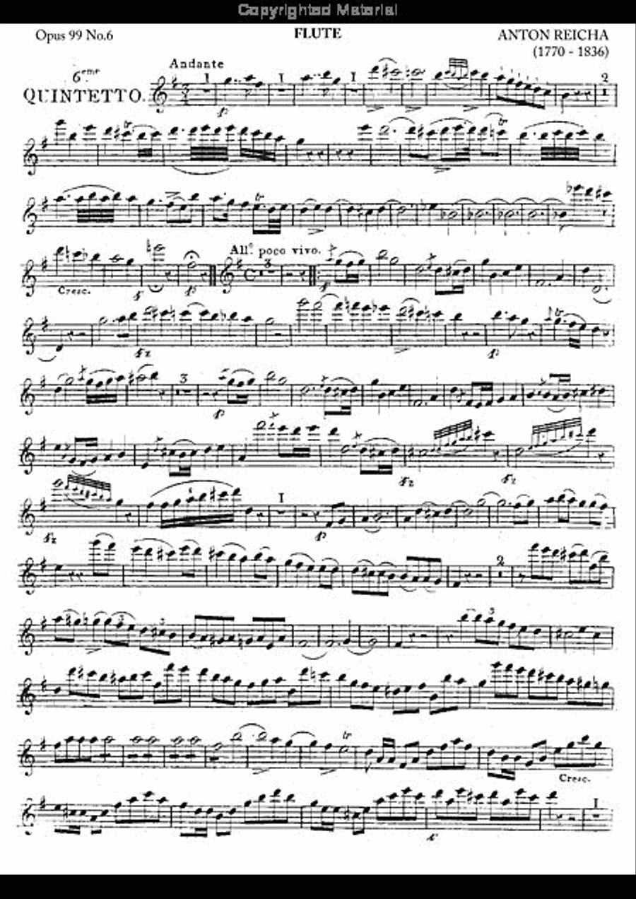 Wind Quintet, Op. 99, No. 6 Woodwind Quintet scores gallery preview page 4