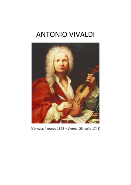 A. Vivaldi Concerto in La minore KV 462 trascrizione per Ocarina e orchestra d'archi image number null