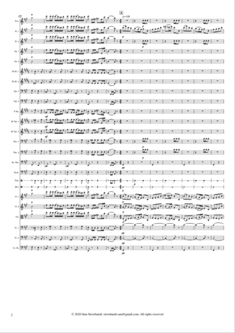 Carmen Suite No.1: Les Toréadors Full Orchestra scores gallery preview page 2