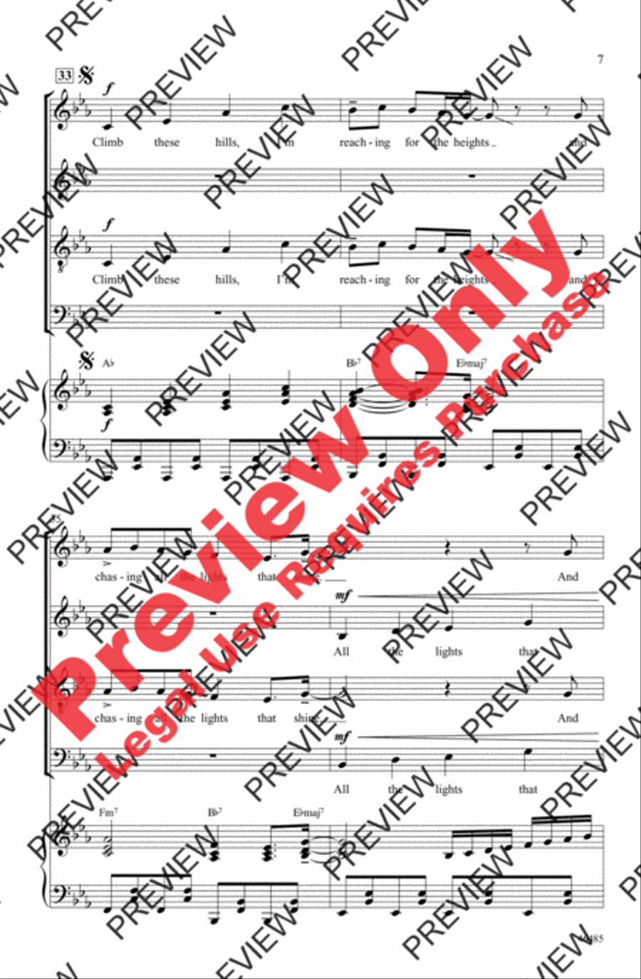 Another Day of Sun 4-Part scores gallery preview page 7