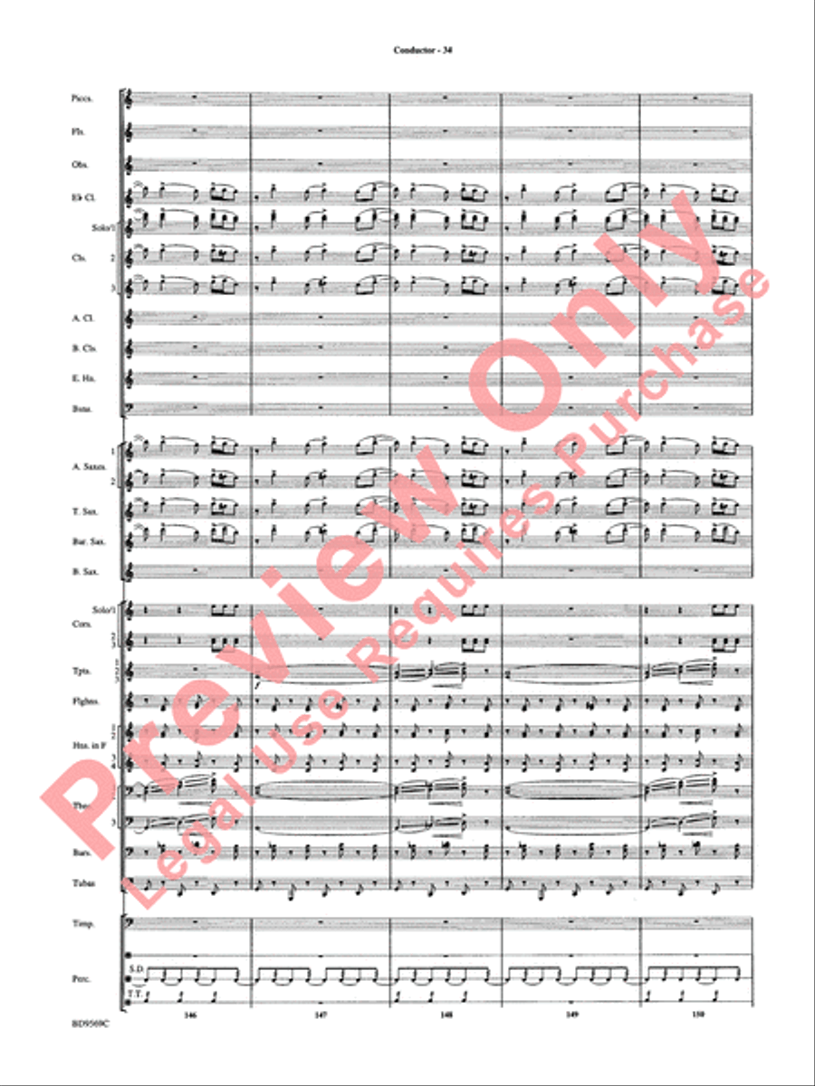 Jericho Concert Band scores gallery preview page 39
