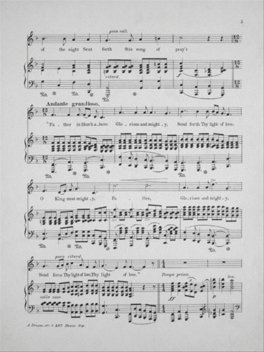 A Dream of Paradise. Song Mezzo-Soprano Voice scores gallery preview page 3