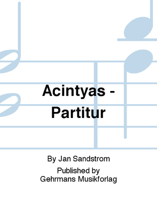 Acintyas - Partitur