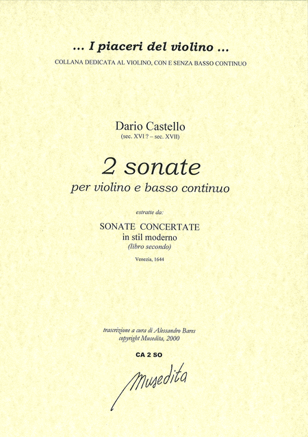 2 Violin Sonatas (from  Libro secondo  Venezia, 1644)
