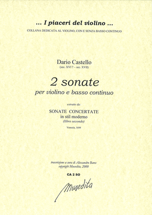 2 Sonate per violino e b.c. (Venezia, 1644)
