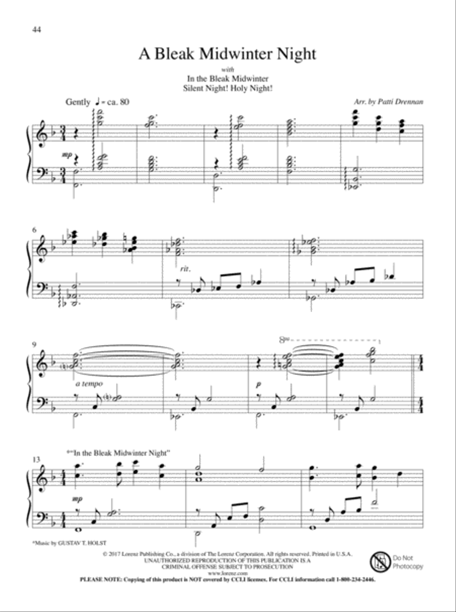 Now Proclaim Messiah's Birth Piano Solo scores gallery preview page 19