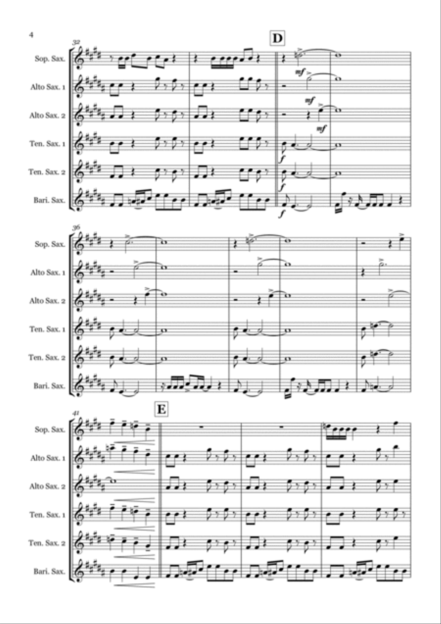 Ghostbusters Woodwind Ensemble scores gallery preview page 4