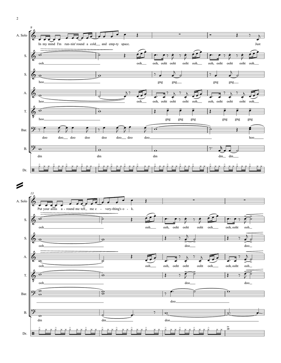 Hold My Hand Hold My Hand Divisi scores gallery preview page 2