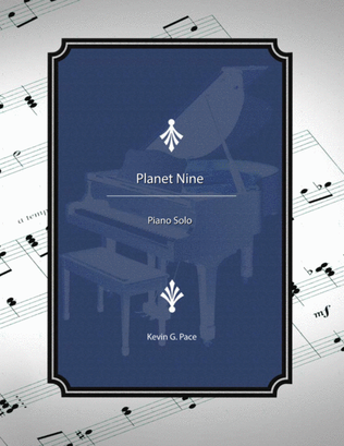 Book cover for Planet Nine - piano solo
