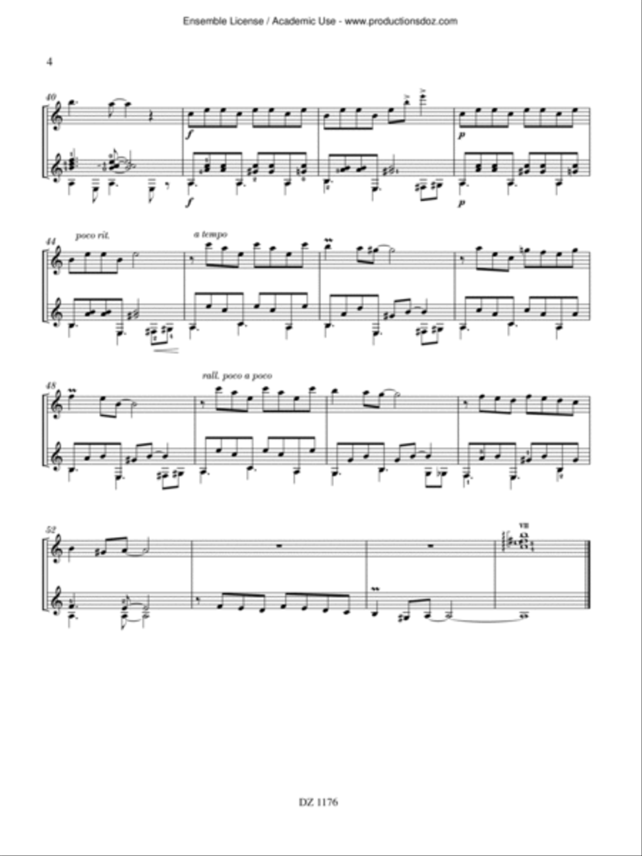 Milonga d'octobre, Rumba Marica Classical Guitar scores gallery preview page 4
