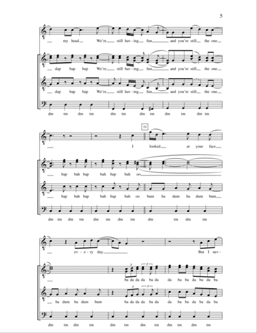 Still the One Still the One TTBB scores gallery preview page 5