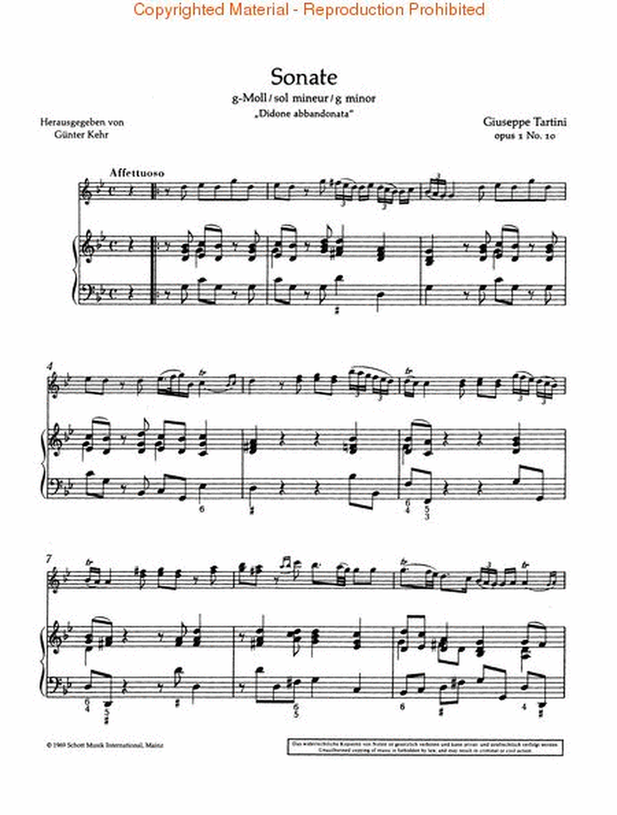 Sonata in G Minor, Op. 1, No. 10