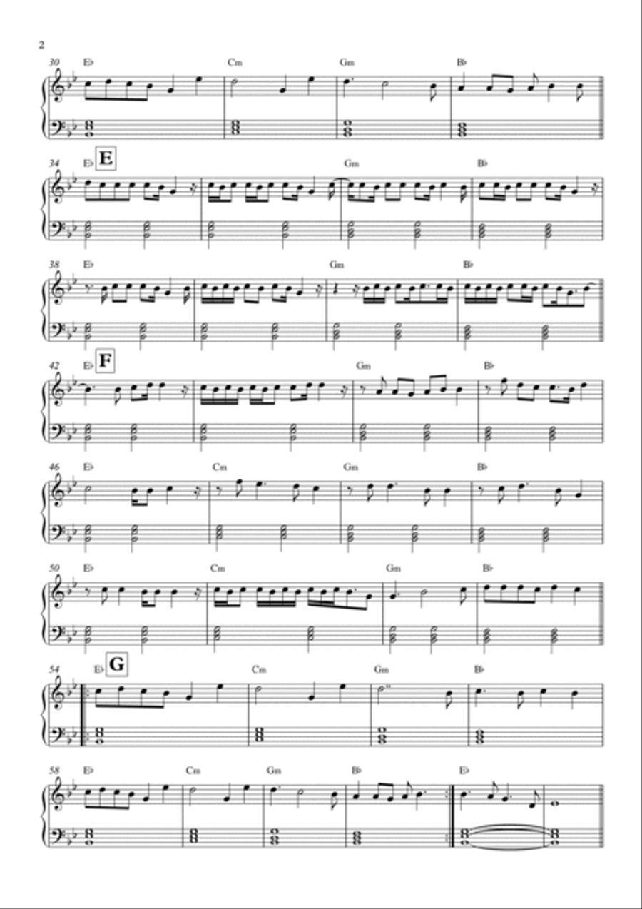 Sweater Weather Piano Solo scores gallery preview page 2