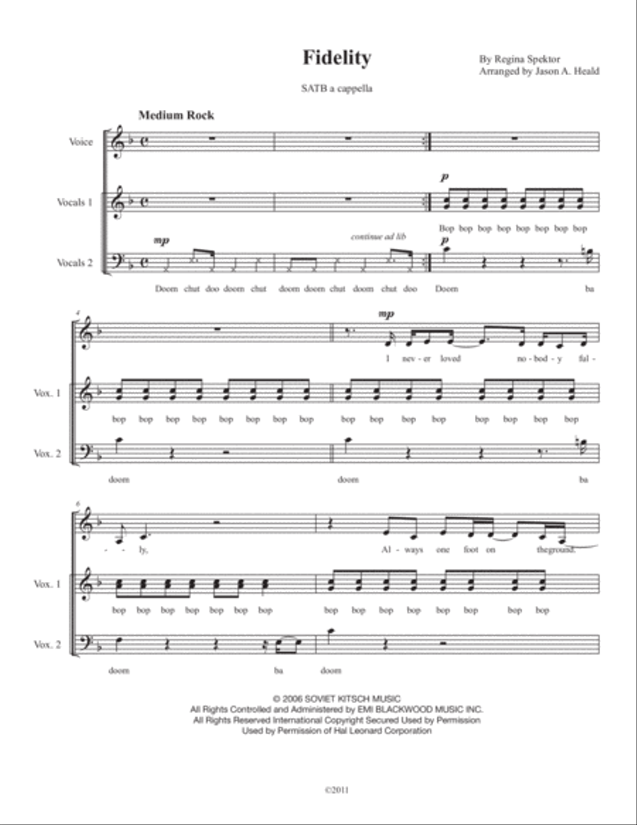 Fidelity 4-Part scores gallery preview page 3