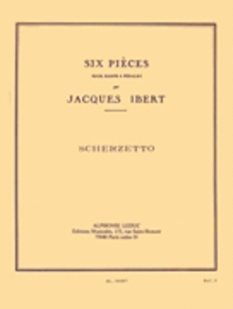 Scherzetto No. 2 From Six Pieces For Harp Harp scores gallery preview page 1