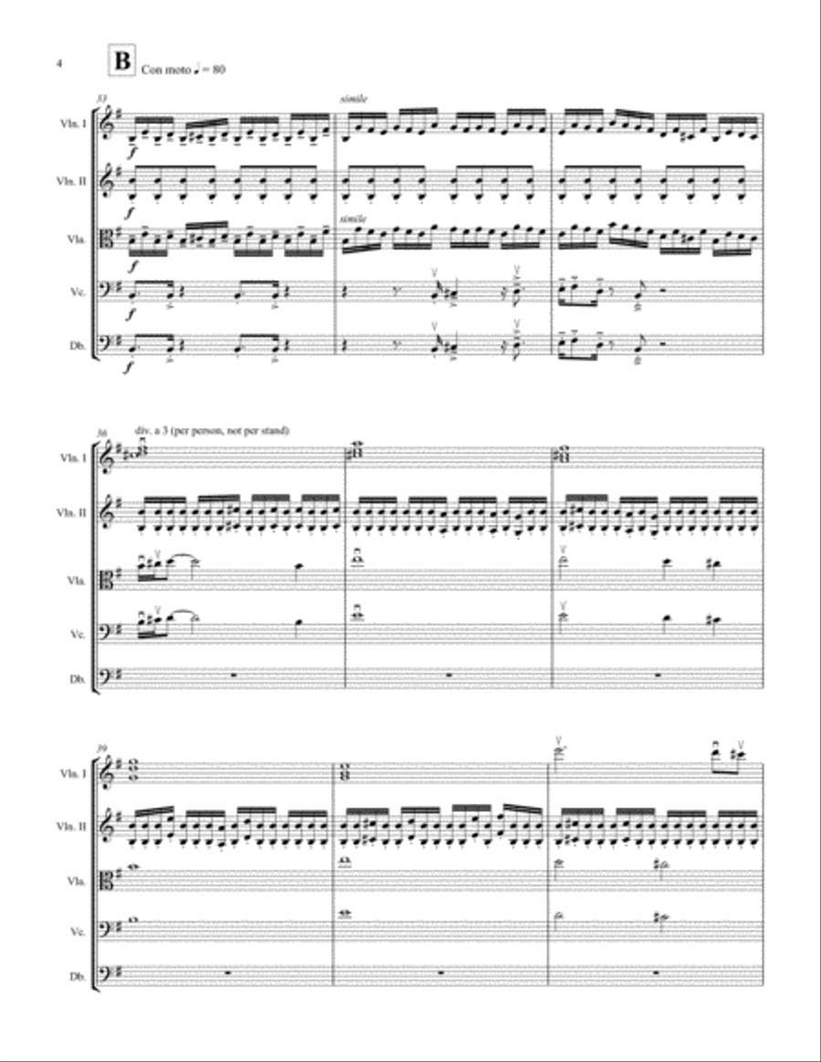 Elegy for String Orchestra String Orchestra scores gallery preview page 6