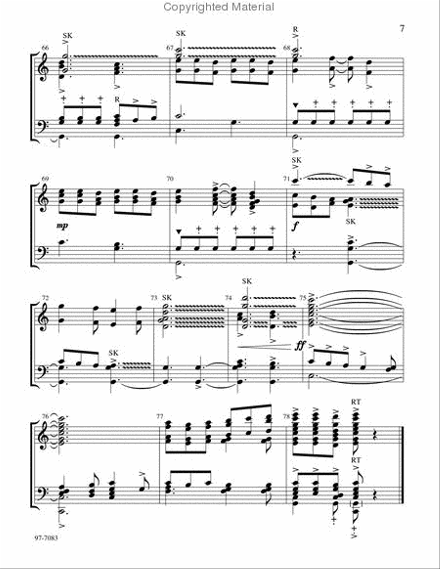 Joy to the World (Morris) Handbell Choir scores gallery preview page 5