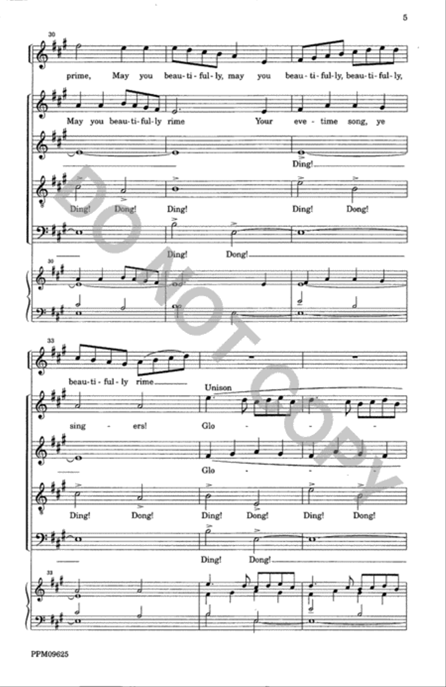 A Christmas Garland--SATB Divisi scores gallery preview page 6