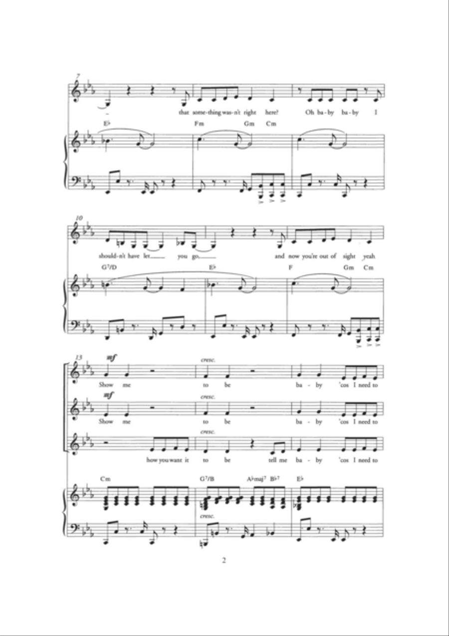 ...Baby One More Time (Arr. Berty Rice) Choir scores gallery preview page 2