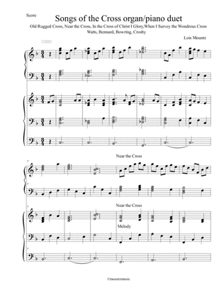 Songs of the Cross Organ/Piano Duet