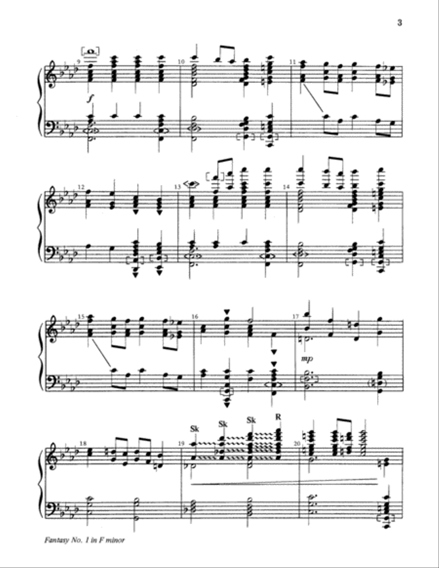 Fantasy No. 1 in F Minor 5-Octaves scores gallery preview page 3