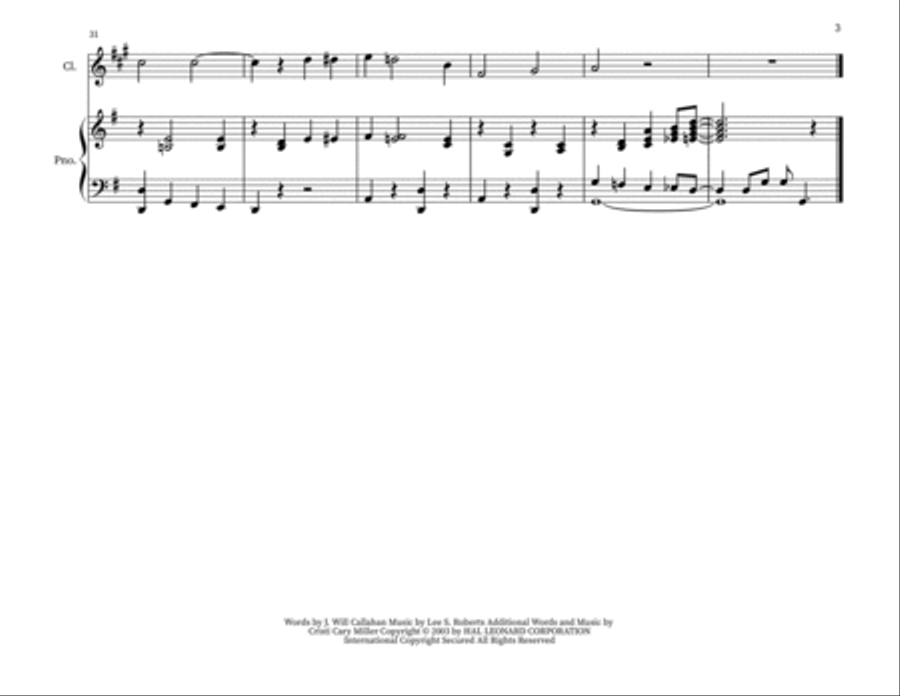 Smiles Smiles Clarinet Solo scores gallery preview page 3