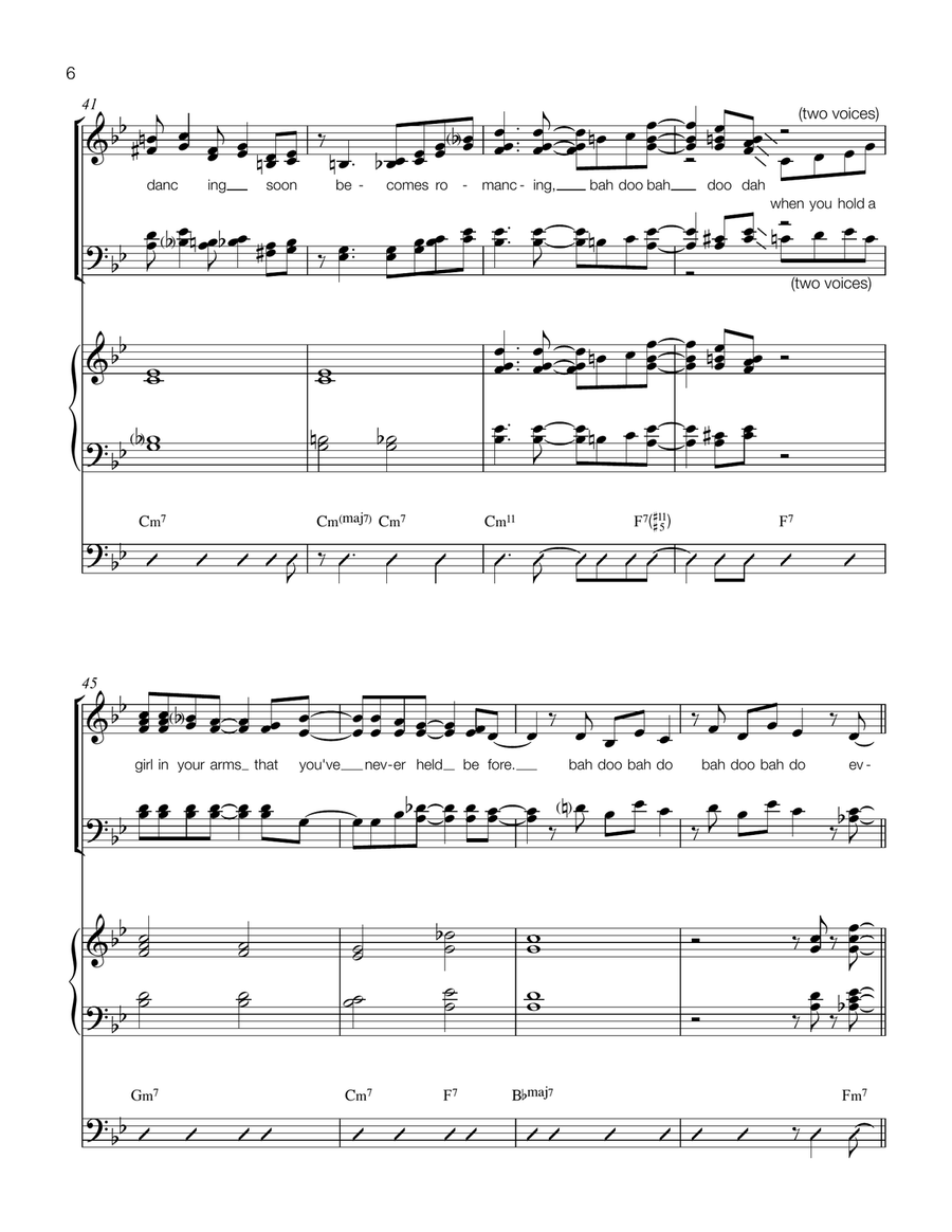The Best Things Happen While You're Dancing 4-Part scores gallery preview page 6