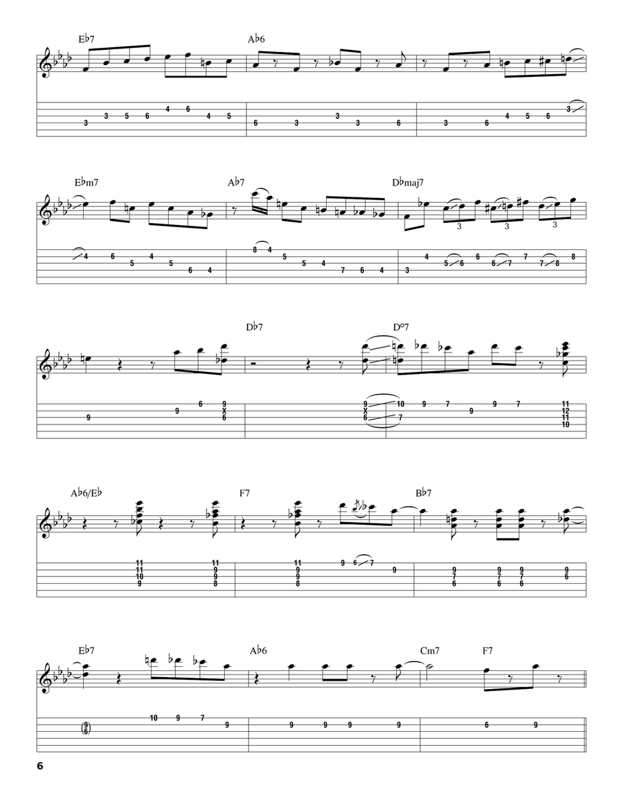 In A Mellow Tone In A Mellow Tone Electric Guitar scores gallery preview page 6