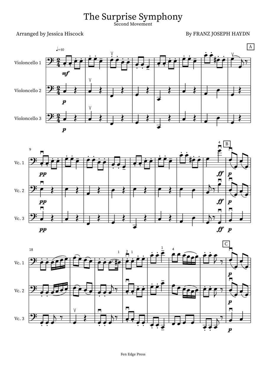 The Surprise Symphony School and Community scores gallery preview page 1