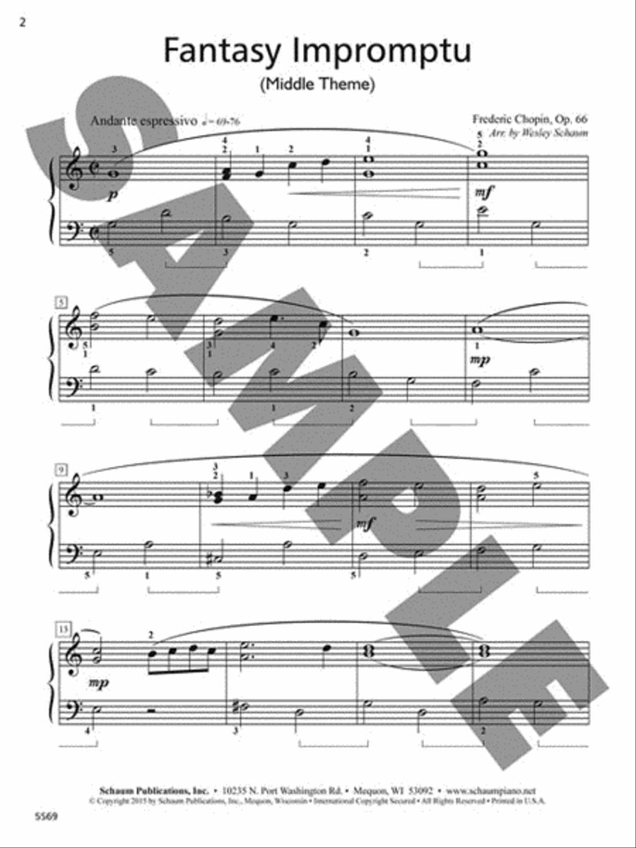 Fantasy Impromptu Fantasy Impromptu Piano Method scores gallery preview page 2