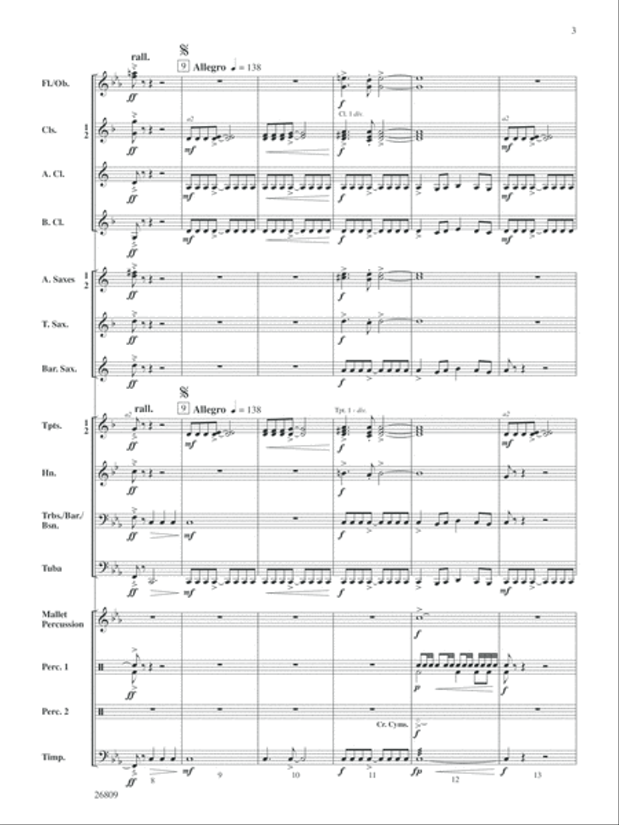 The Escape of the Shadow Men: Score Concert Band scores gallery preview page 3