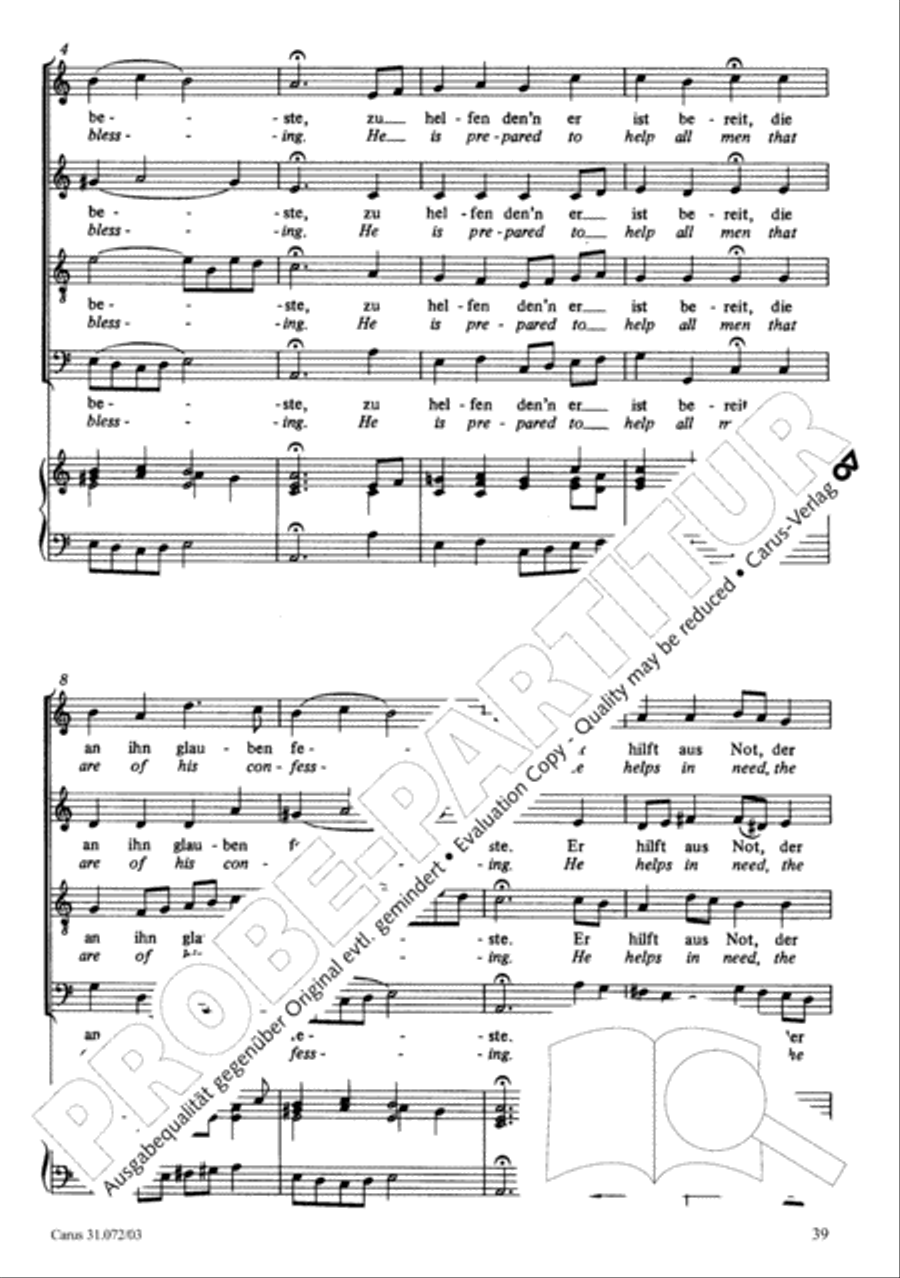 All cantate be by God's commandment (Alles nur nach Gottes Willen) 4-Part scores gallery preview page 40
