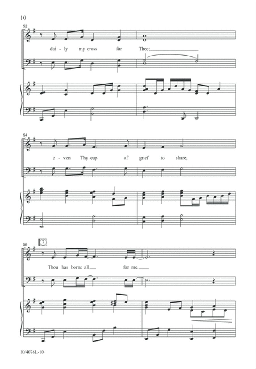 To Calvary 4-Part scores gallery preview page 11